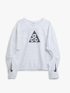 Womens Acg Dri-Fit Long-Sleeve Top i Hvid og Anthracite