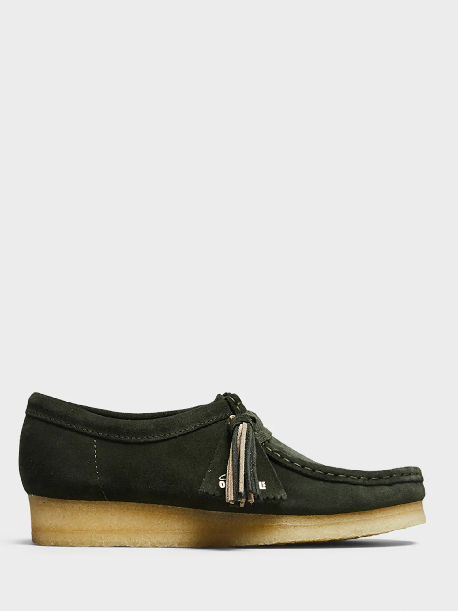 Women's Wallabee Sko i Forest Green Suede