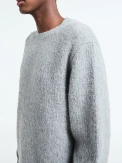 Yak Sweater i Grå Melange