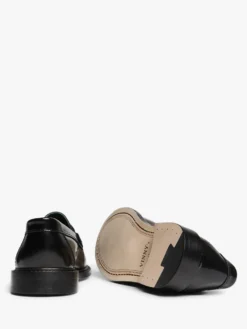 Yardee Moccasin Loafers i Sort Polido